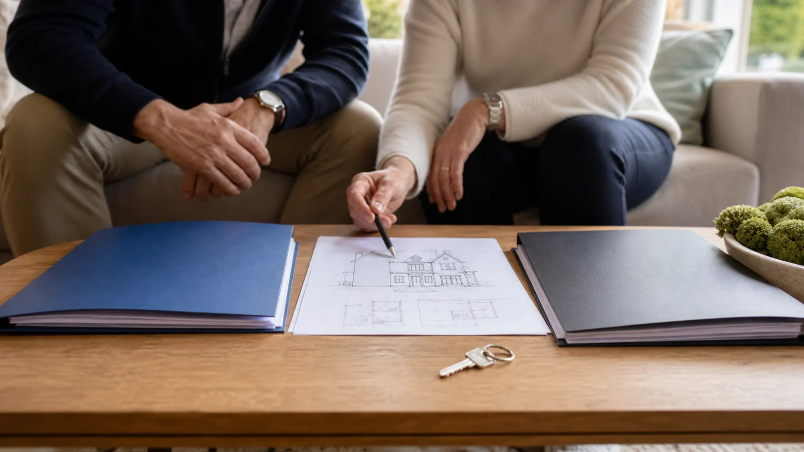 Dossier immobilier suisse préparé pour vendre ou attribuer un bien hérité : le comparatif